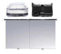 VIUXL Automatic Retractable Car Sunshade, Car Sun Shade Windshield, UV and Heat Protection Car Sun Shade, Auto Sunshade Fits Front Window of Various Models with Suction Cups (2 Pieces)
