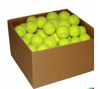 VIV Lot de 100 balles de Tennis en Vrac, Pratique avancée, Balle de Pression rebondissante, 134,6 cm de Haut, Durable, Taille Officielle 6,3 cm, Balle de Tennis Plus résistante pour Chiens, Machine