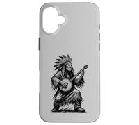 Viva Appalachia Native American Banjo Player Retro Coque pour iPhone 16 Plus