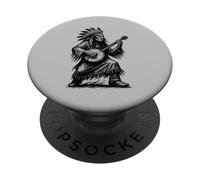 Viva Appalachia Native American Banjo Player Retro PopSockets PopGrip Adhésif