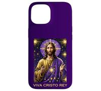 Viva Cristo Rey Catholique Romain Jésus Christ Le Roi Coque pour iPhone 15