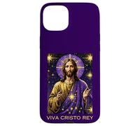Viva Cristo Rey Catholique Romain Jésus Christ Le Roi Coque pour iPhone 15 Plus