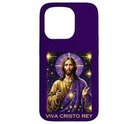 Viva Cristo Rey Catholique Romain Jésus Christ Le Roi Coque pour iPhone 15 Pro