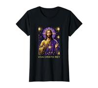 Viva Cristo Rey Catholique Romain Jésus Christ Le Roi T-Shirt Graphique avec Valeur
