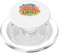 Viva Cuba Libre Design Rétro Typographie Cubaine Vintage PopSockets PopGrip pour MagSafe