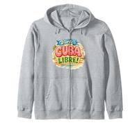 Viva Cuba Libre Design Rétro Typographie Cubaine Vintage Sweat à Capuche