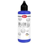 Viva Decor - Blob Paint (Bleu, 90ml) peinture prête à l'emploi pour Blob Painting/Dot Painting Art - formation de points en 3D sur tableau, mandala ect… Fabrication Allemande
