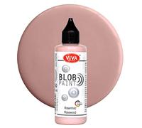 Viva Decor Blob Paint (bois de rose, 90 ml) - Peintures prêtes à l'emploi avec propriétés de la peinture acrylique - Dot Painting Art, outil de point pour toile, mandala, etc. - Fabriqué en Allemagne