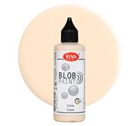 Viva Decor Blob Paint (crème, 90 ml) - Peinture Blob Painting prête à l'emploi avec propriétés de peinture acrylique - Dot Painting Art, outil de pointillage pour toile, mandala, etc. - Fabriqué en