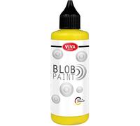 Viva Decor - Blob Paint (Jaune, 90ml) Peinture prête à l'emploi pour Blob Painting/Dot Painting Art - Formation de Points en 3D sur Tableau, Mandala ect… Fabrication Allemande