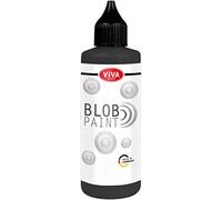 Viva Decor - Blob Paint (Noir, 90ml) Peinture prête à l'emploi pour Blob Painting/Dot Painting Art - Formation de Points en 3D sur Tableau, Mandala ect… Fabrication Allemande