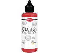 Viva Decor - Blob Paint (Rouge, 90ml) Peinture prête à l'emploi pour Blob Painting/Dot Painting Art - Formation de Points en 3D sur Tableau, Mandala ect… Fabrication Allemande