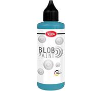 Viva Decor - Blob Paint (Turquoise, 90ml) peinture prête à l'emploi pour Blob Painting/Dot Painting Art - formation de points en 3D sur tableau, mandala ect… Fabrication Allemande
