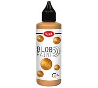 Viva Decor® Blob Peinture métallique (doré, 90 ml) prête à l'emploi pour peinture Blob/Dot Painting Art - Outil de pointage pour toile, mandala etc. - Fabriqué en Allemagne