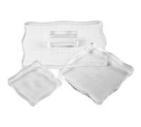 Viva Decor bloc de timbres acrylique 13 x 16 cm transparent 3 pièces Transparent G