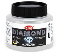 Viva Decor Diamond Painting Mastic pour peinture diamant 250 ml pour une tenue durable et un effet scintillant, transparent et séchage rapide, rendement élevé, idéal comme accessoire de peinture au