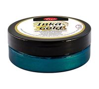 Viva Decor® Inka Gold (pétrole - 62,5 g) Pâte à Effet métallisé ciré avec Brillance métallique pour bricoler, appliquer de la Couleur, polir, C'est prêt