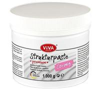 Viva Decor Pâte de structure extra crémeuse – blanche, modélisable, effet lisse – 1 kg