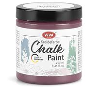 Viva Decor Peinture à la craie - Rouge rouille - 250 ml - Pour meubles, murs et décorations, finition mate, hautement pigmentée - Pour un look shabby chic et vintage pour bois et autres surfaces