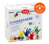 VIVA DECOR Peinture au doigt 'ViVA KIDS', set de 4 Basic