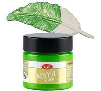 Viva Decor Peinture Maya Gold, Acrylique, Vert Pomme, 45 ml (Lot de 1), Set de 45 Pièces