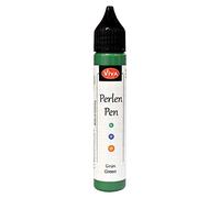 Viva Decor Perlen Pen (Vert, 28ml) - Stylo à Perles 3D - marqueur Textile pour Peindre des T Shirt ou des Textiles - Peinture décorative - Stylo à Perles 3D - Fabriqué en Allemagne