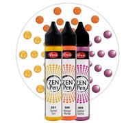 Viva Decor Stylo À Perle Zen Pen "Chaleur D'été", Set De 3