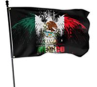 Viva Drapeau de l'amitié mexicaine américaine 3 x 5 m Impression miroir double face pour extérieur Intérieur et extérieur Décoration patriotique