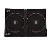 Viva Elite Lot de 5 boîtiers doubles pour CD/DVD/Blu-ray avec dos 14 mm Noir