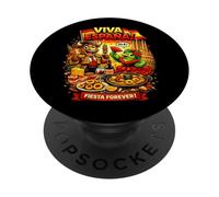 Viva Espana Funny Fiesta Forever Culture Alimentaire espagnole PopSockets PopGrip Adhésif