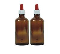 Viva Haushaltswaren Lot de 10 Bouteilles Pharmacien Marron dans Verre, Verre, Marron, 50 ML