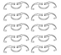 Viva Haushaltswaren - Lot de 10 supports pour bocaux