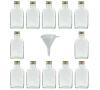 Viva-Haushaltswaren Lot De 15 Bouteilles En Verre Avec Bouchon À Visser 100 Ml + Entonnoir Ø 7 Cm