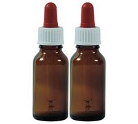 Viva Haushaltswaren Lot de 2 bouteilles Pharmacien Marron dans verre, Verre, marron, 20 ml