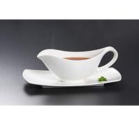Viva Haushaltswaren Lot de 2 saucières en porcelaine Blanc