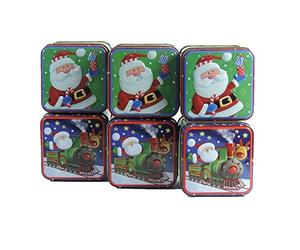 Viva Haushaltswaren Lot de 6 petites boîtes à biscuits 8 x 8 x 6,5 cm