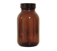 Viva-Haushaltswaren Verre d'apothicaire avec bouchon à vis et étiquettes Marron 1 x 500 ml Fabriqué en Allemagne