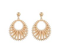 Viva Joya Boucles d'oreilles bohème en raphia en forme de larme pour femme, grandes boucles d'oreilles pendantes pour bal, bijoux esthétiques et tendance, boucles d'oreilles tissées à la main pour la