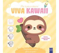 Viva Kawaii - Le paresseux Pas à pas, je dessine - Collectif - Yoyo Books - cartonné - Livre-jeu