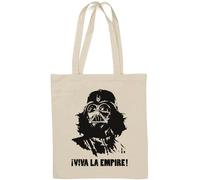 Viva la Empire Sac fourre-tout en coton naturel avec motif humoristique Blanc
