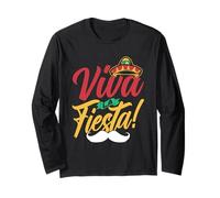 Viva La Fiesta Mexique Mexicain Cinco De Mayo Parti Manche Longue