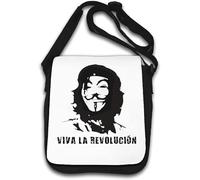 Viva La Revolucion Guy Anonymous Mask Graphic Sac à bandoulière Blanc