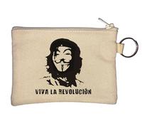 Viva La Revolucion Guy Anonymous Mask Porte-monnaie Beige