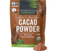 Viva Labs - The BEST Tasting Certified Organic Cacao Powder, 1 LB