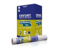 Viva Lot de 12 rouleaux de papier peint non tissé en fibres rugueuses Blanc 15 m x 0,53 m avec structure.