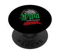 Viva Mexico Cabrones Independence Day Mexican Roots PopSockets PopGrip Adhésif
