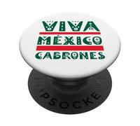 Viva México Cabrones Souvenir Mexicans Gifts Patriotic PopSockets PopGrip Adhésif