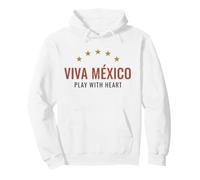 Viva Mexico Fan de Football 2026 Jouez avec cœur Sweat à Capuche