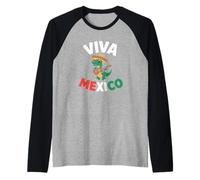 Viva Mexico Guitare Dinosaure Manche Raglan