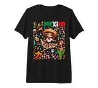 Viva Mexico Mexican Independence Day Garçons Filles Enfants T-Shirt Haut de Gamme